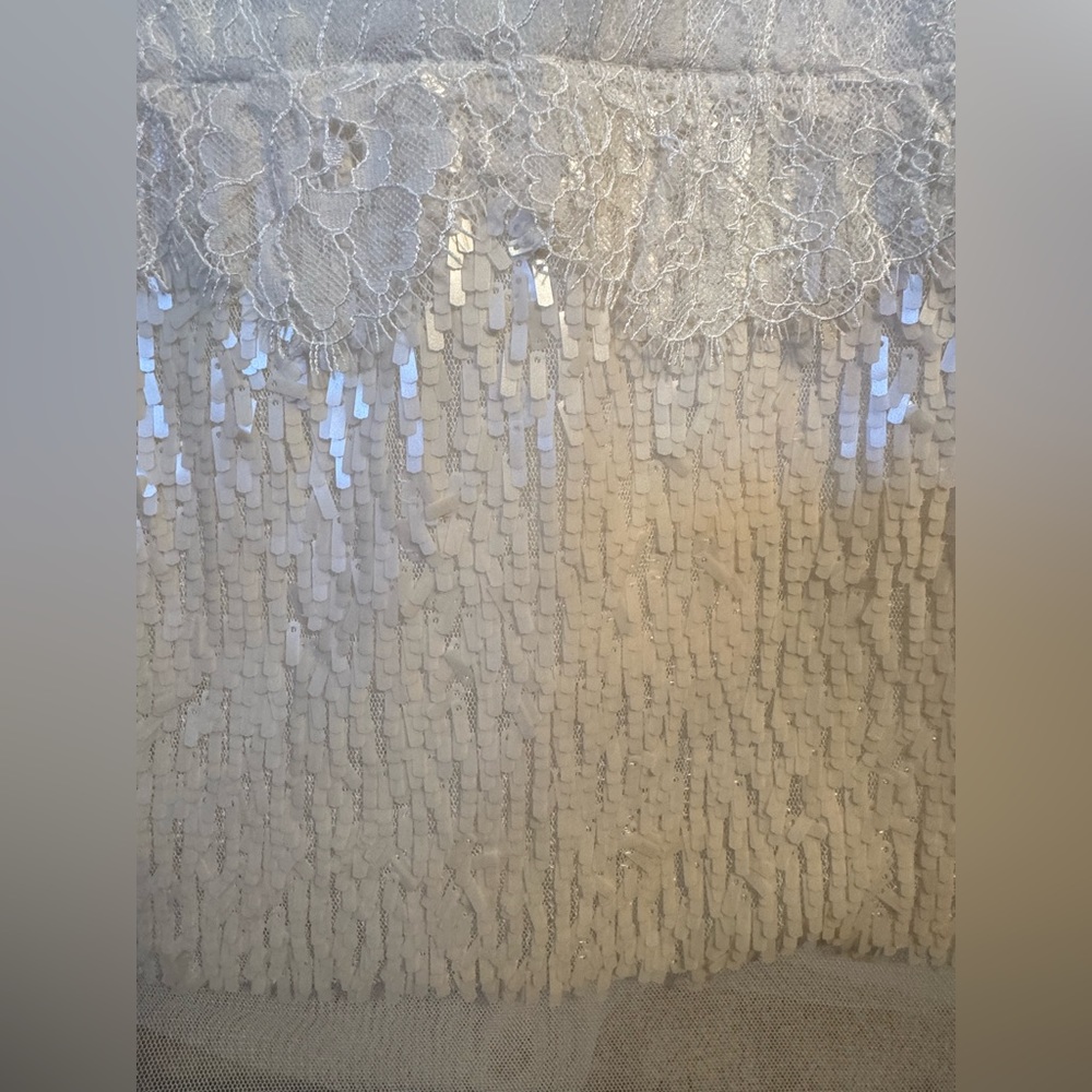 BCBG short white sequined dress - Picture 6 of 9